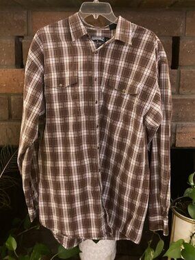 Panhandle Slim Men's Western Shirt Plaid / Pearl Snap / Large Tall